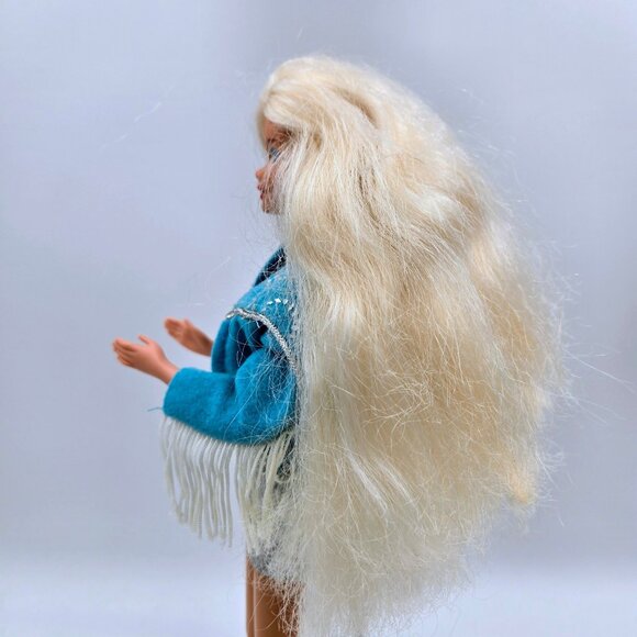 Vintage 1993 Western Stampin’ Barbie Doll Original Outfit Blue 10293 Mattel Read - Picture 6 of 16